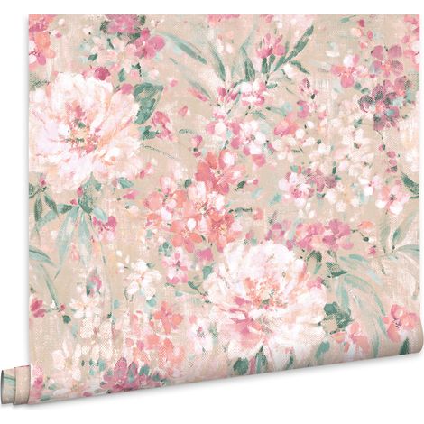 Laura Ashley Vliestapete MAYVILLE PLASTER PINK  - 10mx52cm (1/5)