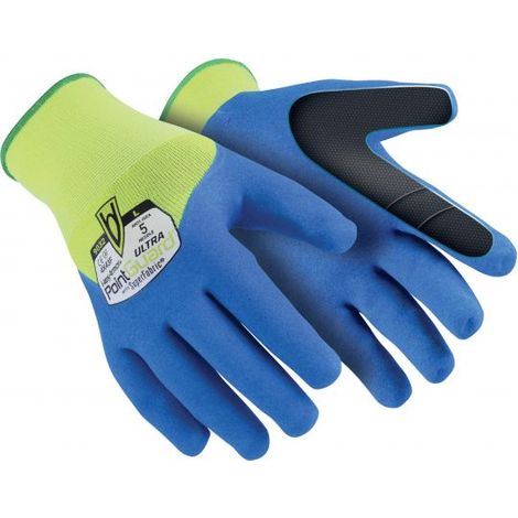 Gants de manutention Uvex taille 8, M, Résistance aux aiguilles, Bleu ( Prix pour 1 paire )