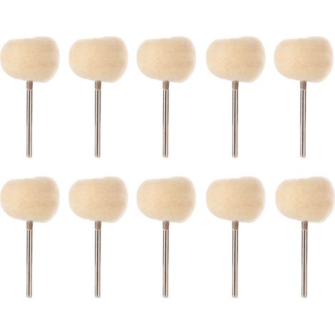 10 x 2,35 mm Polierscheiben, Schleifwerkzeug, Wollpolierscheibe, Schleifwerkzeug