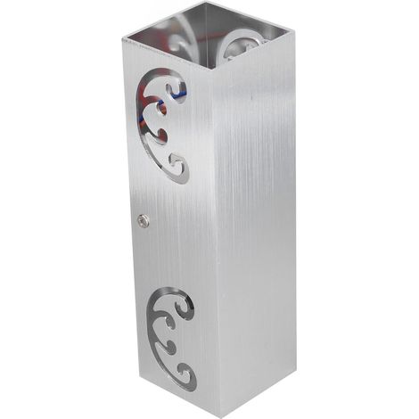 LED-Wandleuchte – quadratische Aluminiumform – Doppel-Schmetterlingskopf – 2 W, 500 lm – Nachttisch/Flur – Dekoration
