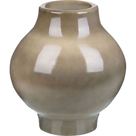 Flower Vase MAGAN Ceramic 31 cm Taupe (1/5)