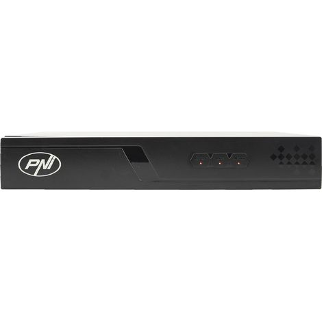 POE NVR PNI House IP716J, 16 canali 4K 8MP, 8 canali POE sì 8 canali IP, nero (1/5)