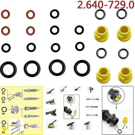 20 Stück Karcher K2 K3 K4 K5 K6 K7 Dichtscheibe O-Ring O-Ring 2.640-729.0