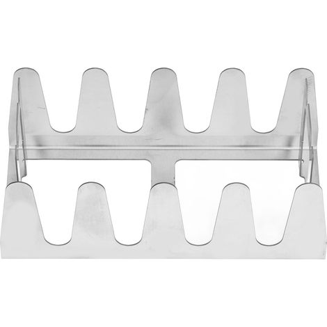 Grille de BBQ pliable en acier inoxydable, support multifonction pour cuisson en plein air, camping et pique-nique. (1/5)