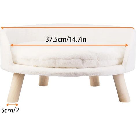 Lit pour chat, tissu en peluche, construction durable, S (1/2)