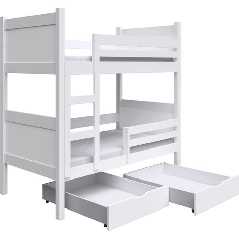 Selsey Frello - Lit superposé - 80x180 cm - Blanc (1/5)