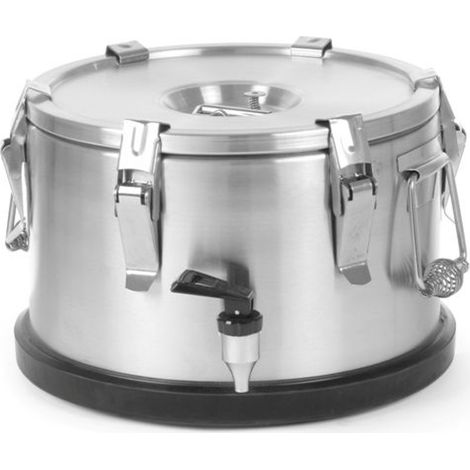Termo de acero con grifo para transporte de alimentos 10L - Hendi 710128 (1/5)