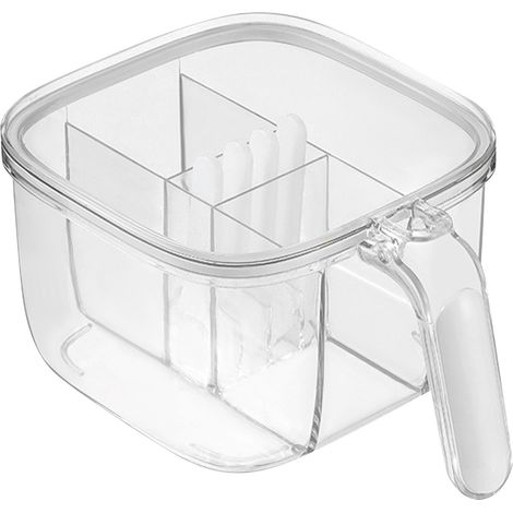 Organisateur de chaussettes et sous-vêtements en plastique à 15 compartiments, boîte de rangement pour tiroir de placard, avec attaches décoratives vertes (1/5)
