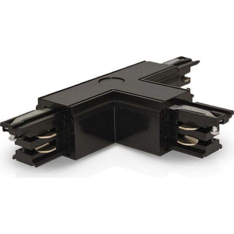 Connecteur Triphase Forme T Circuit Extérieur Gauche Noir Miidex Lighting®