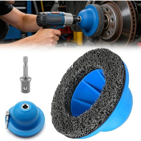Ponceuse de moyeu de roue, nettoyant, diamètre intérieur 90 mm, diamètre extérieur 150 mm, pour attelage de remorque, avec entraînement 1/2", nettoyeur de moyeu de voiture (1/5)