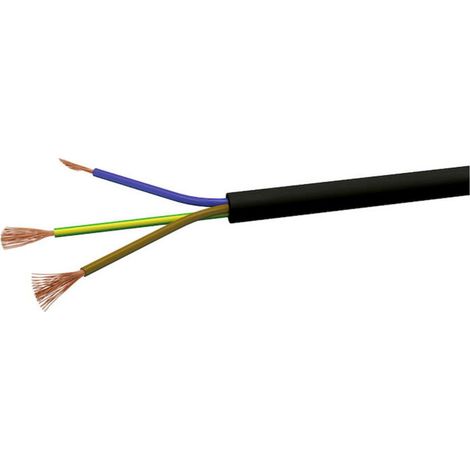 VOKA Kabelwerk 20053500 Schlauchleitung H05VV-F 3 x 1 mm² Schwarz 100 m