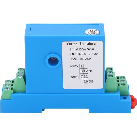 Transmetteur de courant alternatif DC4-20mA, transformateur de contrôle de Distribution de puissance de sortie AC0-50A