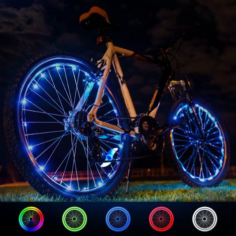 Éclairage vélo LED bleu, pour le cyclisme urbain, le cyclisme sur route et les trajets nocturnes  pour un usage quotidien et les déplacements urbains.-AquaForge (1/5)