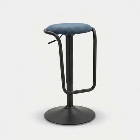 Taburete de bar ajustable Mauro Ferretti negro azul 61 83 cm (1/5)