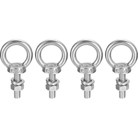 4 Ensembles Boulon à Œil de Levage Boulons à Œil M6 x 20mm (1/5)