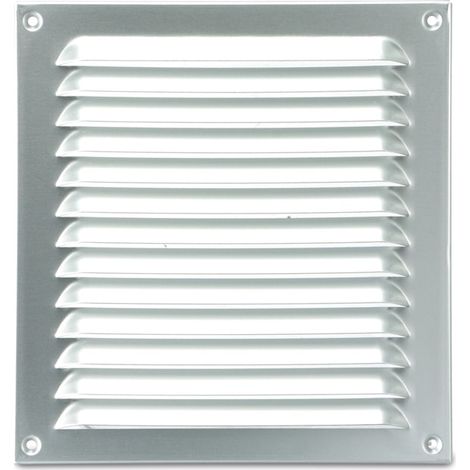 UPMANN Wetterschutzgitter aufschraubbar eckig 230x240 mm Alu silber (1/3)