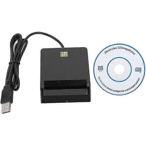Lecteur de cartes à puce multifonctionnel USB 2.0 compatible M2MS pour cartes bancaires, cartes d'identité, cartes SIM et cartes CAC. Qualité supérieure. (1/5)
