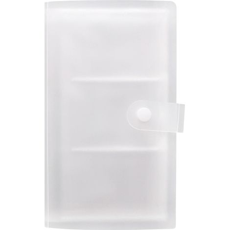 Porte-cartes de visite transparent en plastique, 120 emplacements, idéal pour le bureau et les entreprises. (1/5)