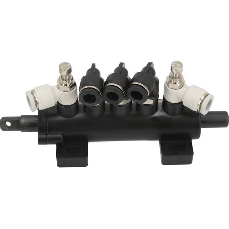 Ortviai Valve Pneumatique à Pédales 5 Voies pour Démonte-Pneus – Aluminium, 70 x 40 mm, Raccord 8 mm (1/5)