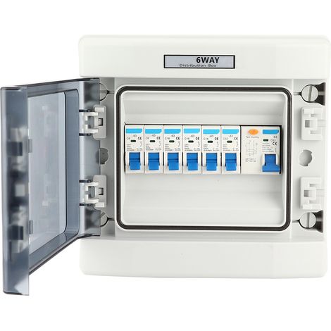 Disjoncteur différentiel 63A 30mA 6 modules EU SEGEU, protection fuite à la terre 230/400V (1/5)