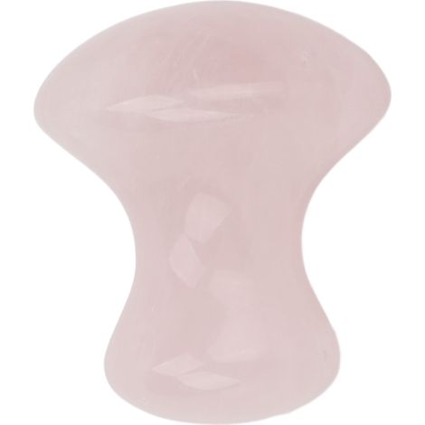 Pierre de massage rose quartz en forme de champignon, outil de raclage Gua Sha pour relaxation (1/5)
