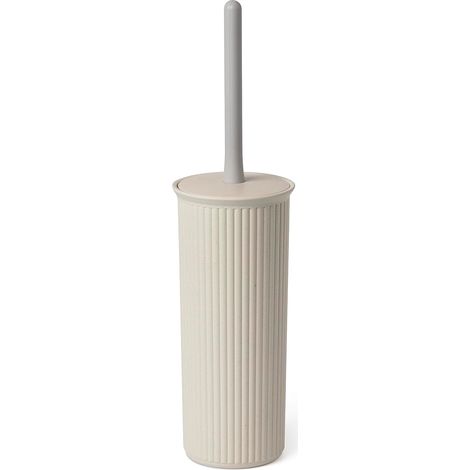 1 - Brosse Toilettes - Accessoire WC - Design Compact Ergonomique - Plastique Recyclé Sans BPA - Pour Maison Et Bureau - Noir - 9,5x9,5x39,5 cm (1/3)