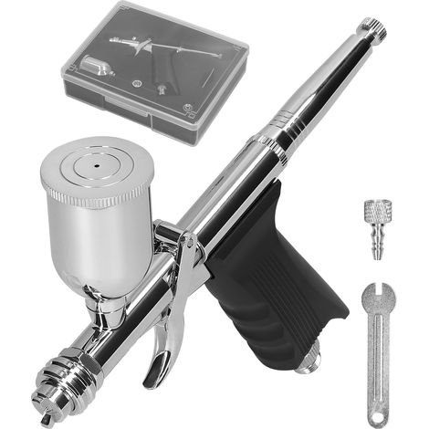 Kit aerografo T217B, aerografo portatile con serbatoi di vernice da 15 cc per modellismo automobilistico, pittura a mano, trucco, nail art e decorazione di torte. (1/5)