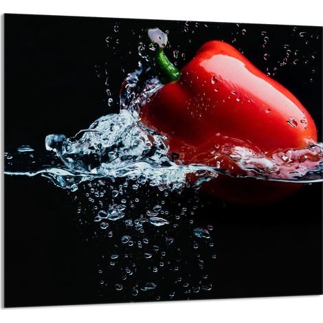 Panneau de verre POUR la cuisine 65x60 Paprika (1/5)