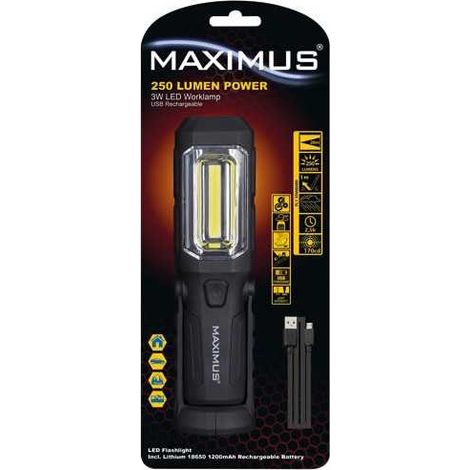 Lampada Portatile Led Ricaricabile Wkl011 Maximus (1/3)