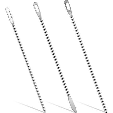 Enfile-aiguille à cordon en métal, lot de 3, avec aiguille de rechange et cordon flexible et facile à utiliser. (1/5)