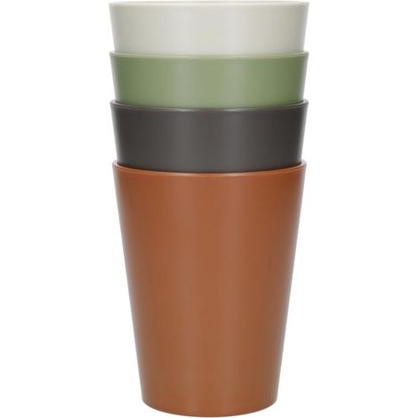 Mikasa Sommer 4er-Set 340ml Becher aus recyceltem Kunststoff