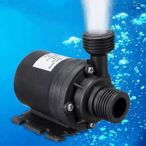 – Mini pompe à eau portable ultra silencieuse – Pompe de surpression 12V/24V – Débit 5M – Moteur sans balais pour systèmes de refroidissement (1/4)