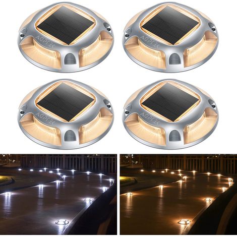 4PCS Lampe Solaire Extérieure Lampes Solaires Au Sol étanche IP68 (1/5)