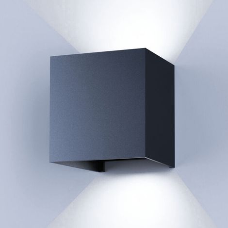 BOMCLAP Applique murale LED en aluminium, Lampe d'intérieur LED à économie d'énergie, blanc froid 6000K (1/5)