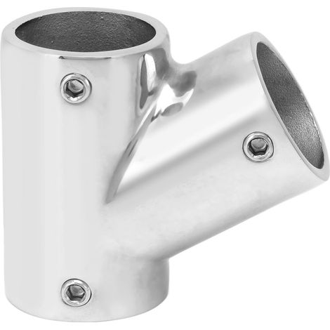 Raccord de tube pour bateau, main courante 60° 3 voies, accessoire en acier inoxydable pour rambarde, diamètre 25 mm (1 pouce) (1/5)