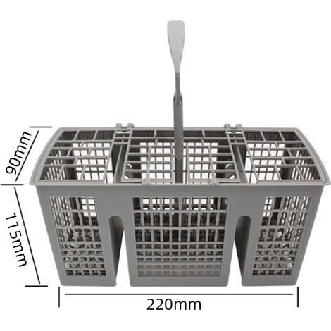 L&H-Cfcahl – Panier à couverts pour lave-vaisselle Siemens Bosch ds-1657 – Poignée ronde amovible – Dimensions 220 x 115 x 90 mm – Pièces détachées