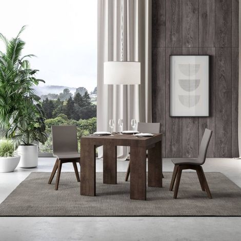 Tavolo ROXELL 90x90 allungabile a 246 cm Noce (1/5)