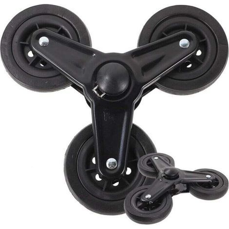 1 paire de roue chariot, chariot de courses, roues triangulaires pour chariot de courses, pièces de rechange pour roues de chariot, fournitures pour chariot, plastique (1/4)