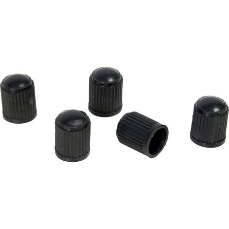 HP Autozubehör Bouchon de valve jeu de 5 noir (1/2)