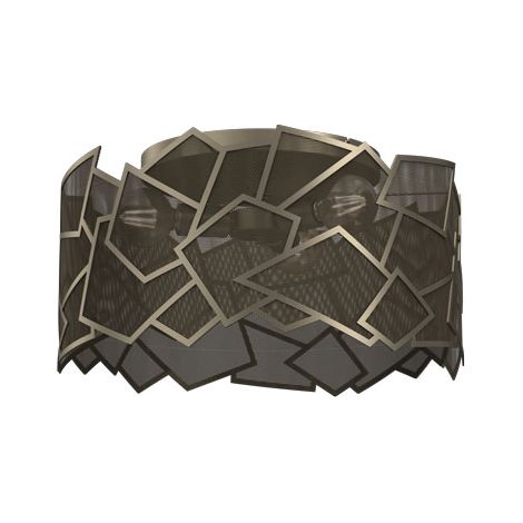 Plafoniera Luminex Camo rete oro titanio 3xE27 max 15W