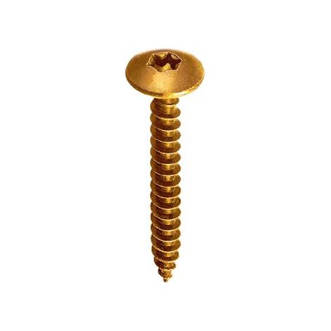 Viti truciolari Torx zincate giallo con collare 6,0 x 50 - 1 Kg.