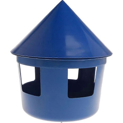 Distributeur automatique de nourriture pour pigeons en plastique, 5 ports d'alimentation, poulailler, poules, sable. (1/4)