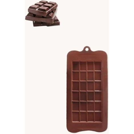 Grand Moule à Gâteau et Chocolat en Silicone Marron, Ustensile de Cuisson pour Desserts et Pâtisserie (1/5)