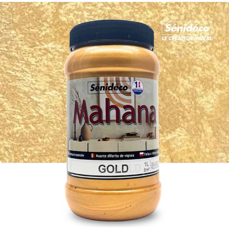 Peinture sablée effet métallisé - MAHANA 1L pour 8 m² coloris Gold (1/5)
