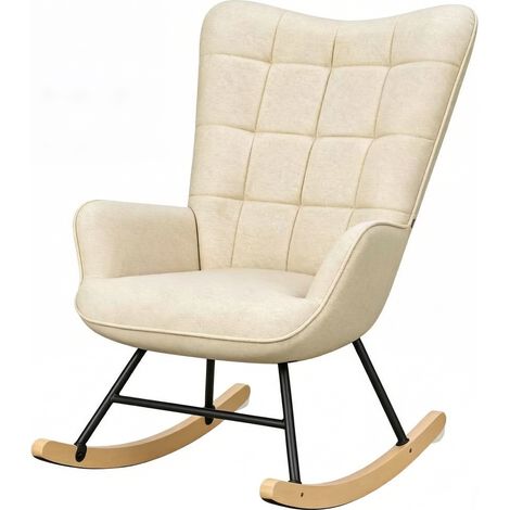 Fauteuil TV élégant, fauteuil à bascule au design ergonomique, fauteuil d'appoint à dossier haut, fauteuil de lecture, fauteuil de relaxation, fauteuil lounge (uniquement avec fauteuil TV) (1/5)