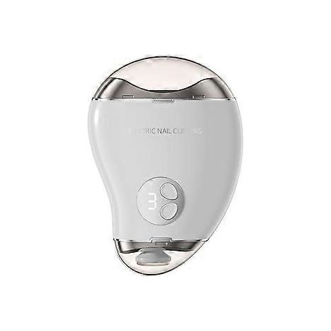Coupe-ongles électrique 2 en 1, coupe-ongles et polisseuse électrique multifonctionnelle, excellente idée cadeau (blanc)