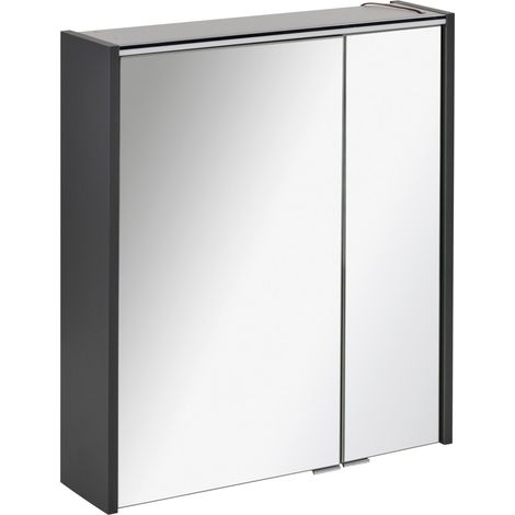 FACKELMANN Spiegelschrank DV 60 anthrazit (1/3)
