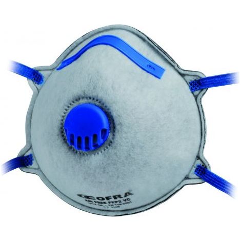 MASCHERINA PROTEZIONE COFRA FFP2 C/VALV CARB M010-K023 12 PZ