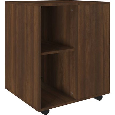 Maison Exclusive - Armario con ruedas madera contrachapada roble