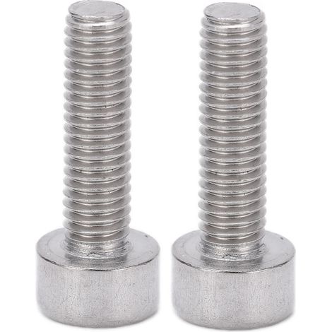 vis à tête plate cylindrique creuse pour vélo, en alliage d'aluminium, à tête hexagonale conique, pour VTT (2 vis) (1/5)